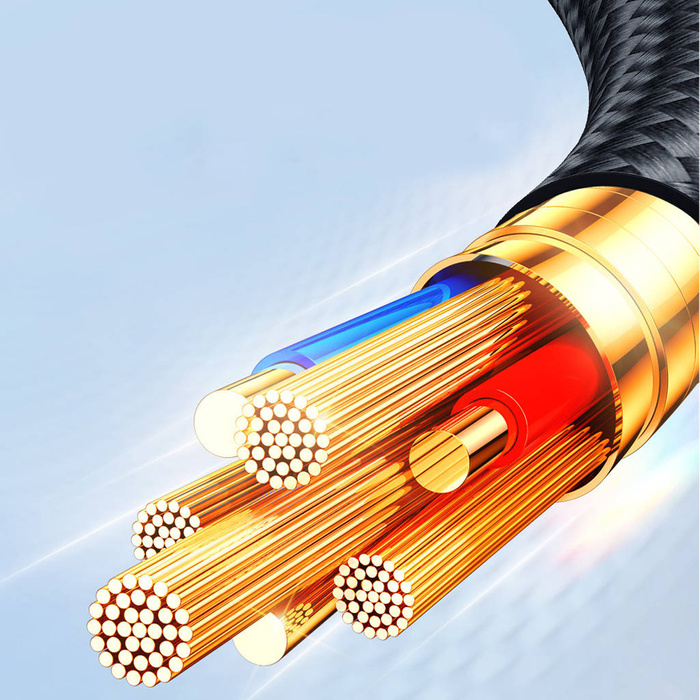 Cable USB 4in1 USB-A - 2 x USB-C / Lightning / Micro para carga y transmisión de datos 1,2m Joyroom S-1T4018A18 - negro