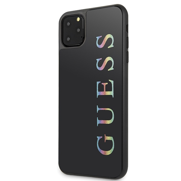 Puzdro GUESS Apple iPhone 11 Pro Max Glitter Logo Black Case