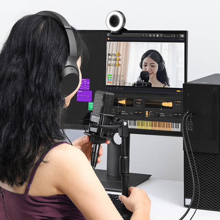 Ugreen kabel audio 3,5mm mini jack (samec) - XLR (samice) 1m černý (AV182)