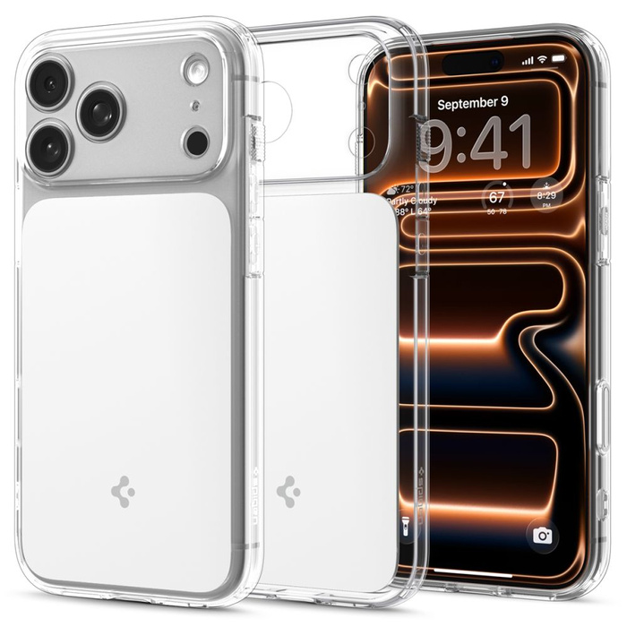 Spigen Ultra Hybrid "T" Mag MagSafe IPhone 17 PRO MAX CLAIR/BLANC