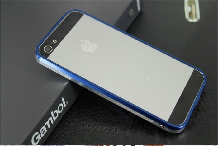 Pouzdro LJY Sword 5+ iPhone 5 5S SE Hliníkový rám nárazníku ČERVENÝ