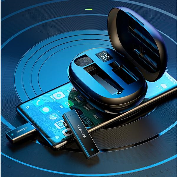 Usams ENC 2.4G bezdrátový lavier mikrofon USB-C ZB243mkF01 (US-ZB243)