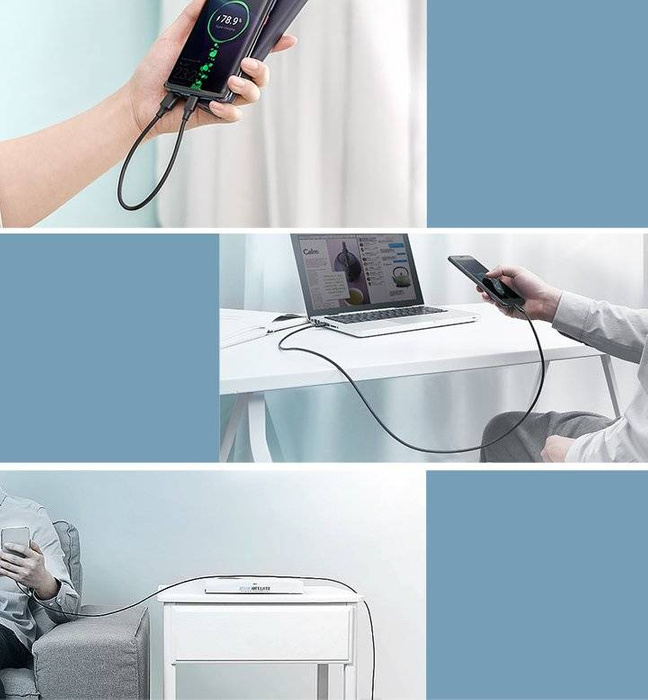 Ugreen kabel USB - USB Typ C 2 A kabel 0,5 m černý (60115)