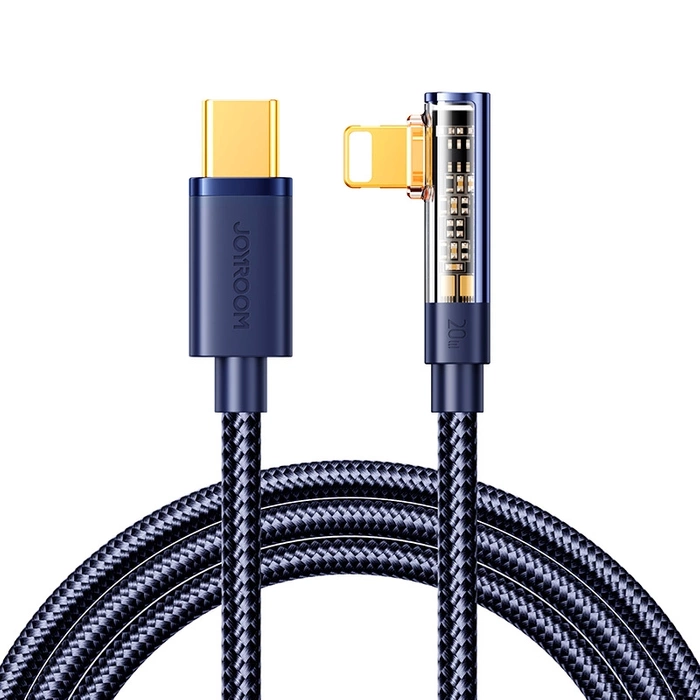 Joyroom S-CL020A6 Lightning cable angled - USB-C fast charging and transfer 20W 1.2 m - blue