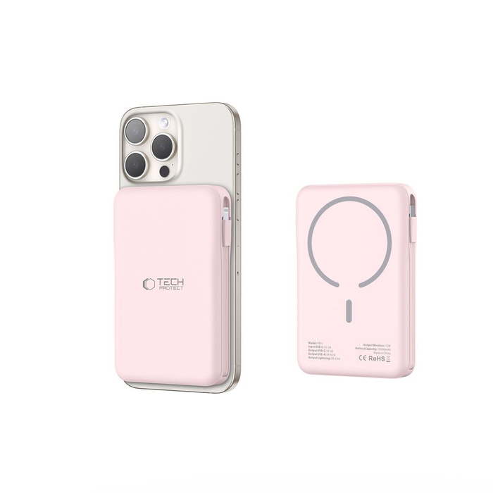 TECH-PROTECT PB31 LIFEMAG MAGSAFE POWER BANK 10000MAH PINK