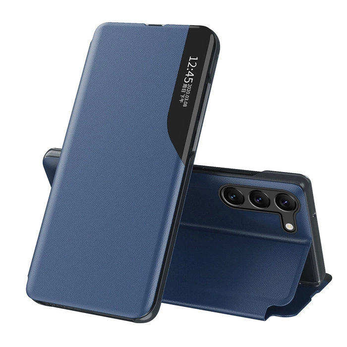 Pouzdro Eco Leather View pro Xiaomi POCO C65 / Redmi 13C s klopou - modré