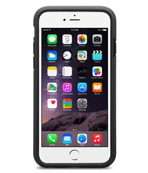 Telefontok iPhone 6 6S MELKCO Kétrétegű fekete borító
