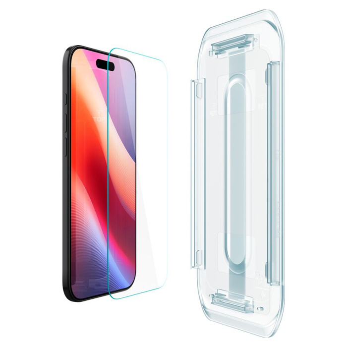 Vidrio Templado Spigen IPhone 17 AIR GLAS.TR "EZ FIT" 2-PACK TRANSPARENTE