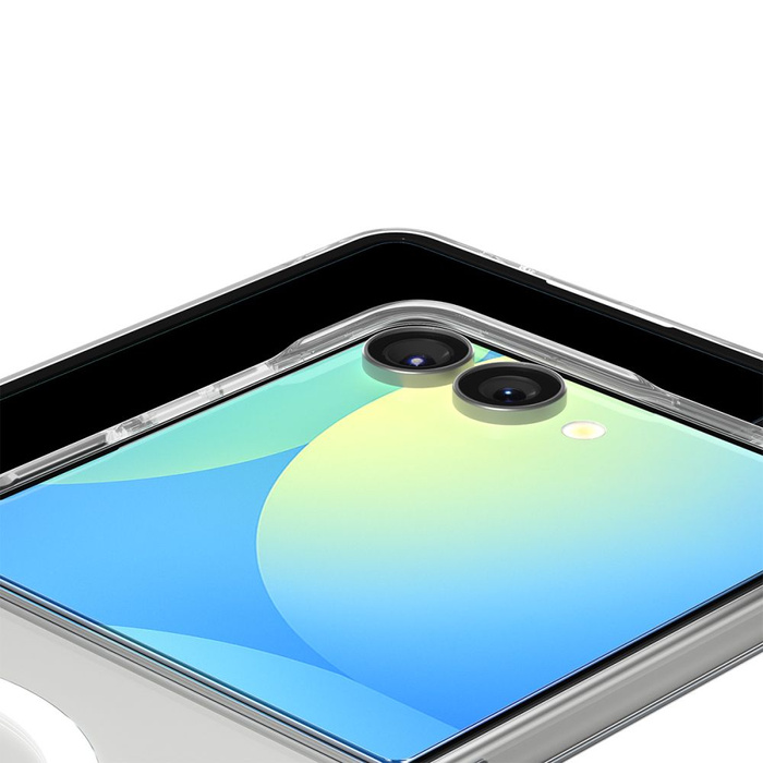 FUNDA SPIGEN SAMSUNG GALAXY Z FLIP 7 AIRSKIN MAG MAGSAFE CRISTAL TRANSPARENTE BLANCA