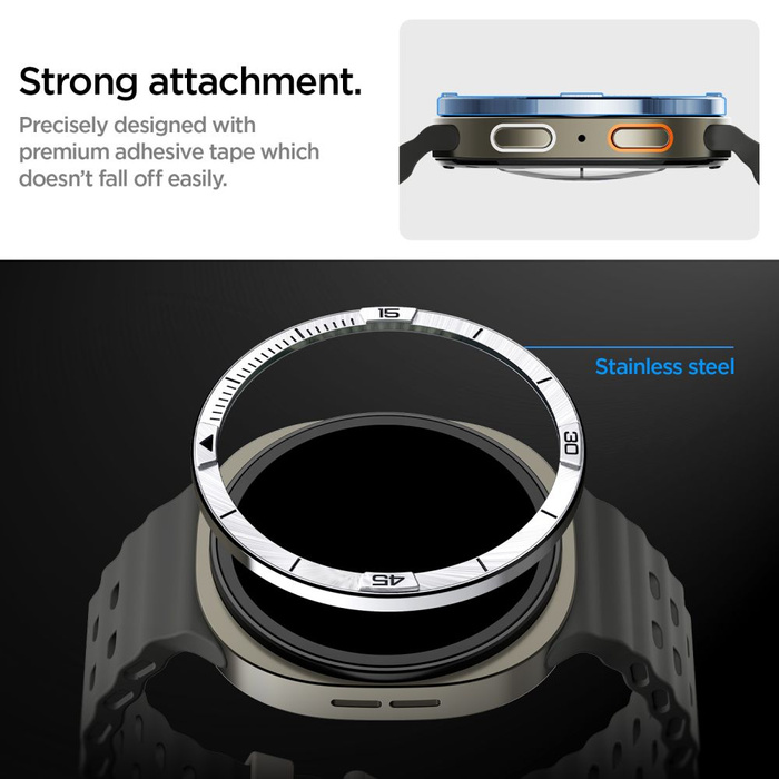 Spigen BEZEL TUNE REMOTE SAMSUNG Galaxy Watch 8 (44 MM) SILVER