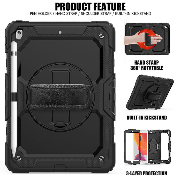 Pouzdro TECH-PROTECT iPad 7/8 10.2 2019/2020 Solid360 Black Case