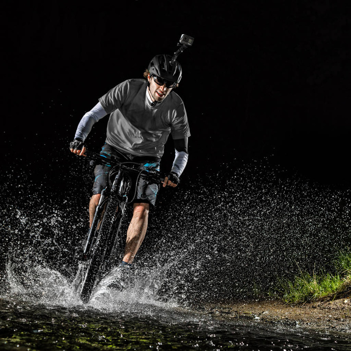 GoPro Set Helmbefestigungszubehör für GoPro, DJI, Insta360, SJCam, Eken Sportkameras (GoPro Fahrradhelm-Kinnhalter)