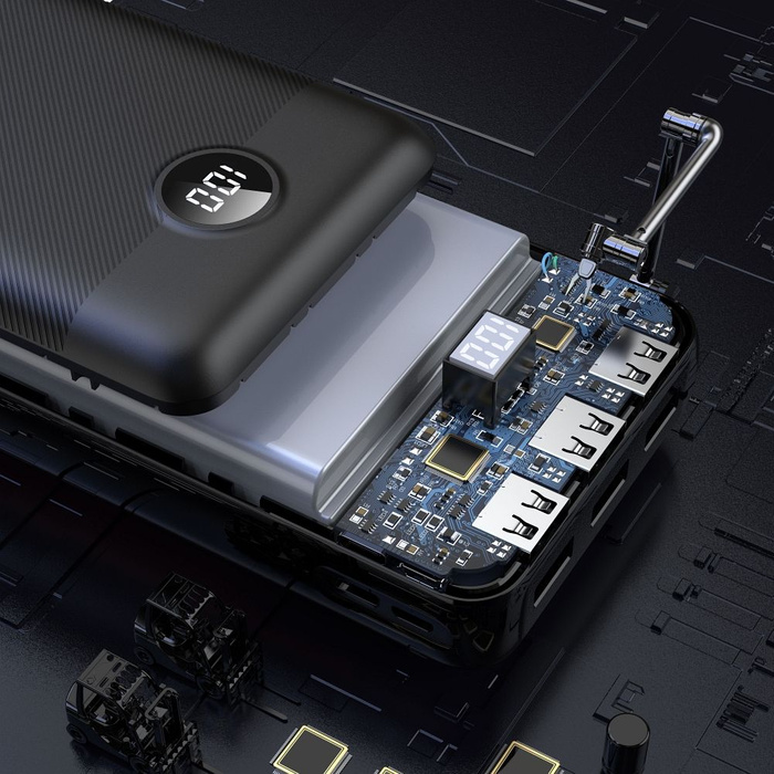 Powerbank Veger L30 (W3008PD) PD QC3.0 3A 20W 30000 mAh czarny