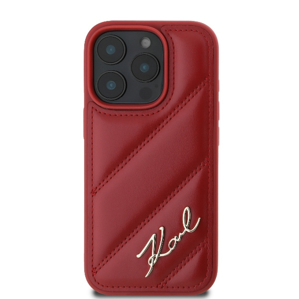 Etui Karl Lagerfeld iPhone 16 Pro Max 6.9" czerwony/red hardcase Quilted Signature