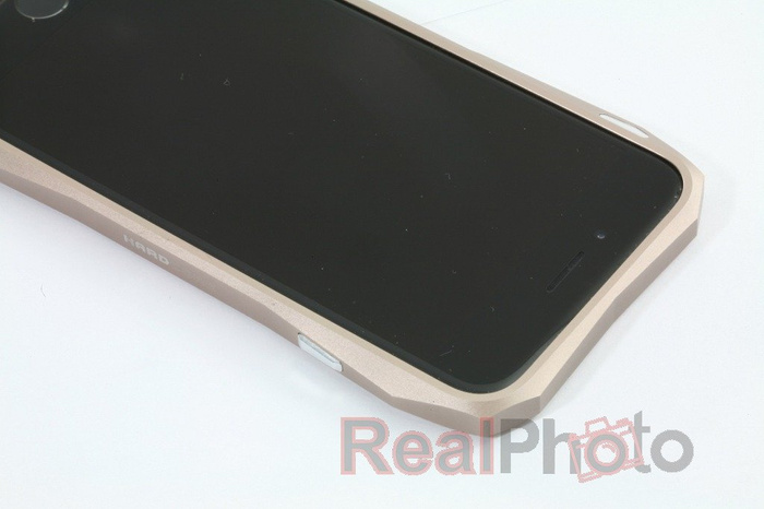 Cover LJY Hardcore iPhone 6 Telaio paraurti in alluminio oro