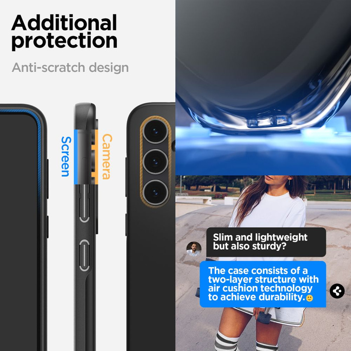 Funda Spigen Thin Fit Galaxy S23 Fe Negro