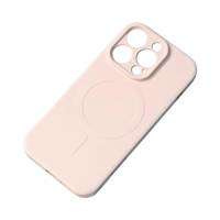Coque en silicone compatible MagSafe pour iPhone 15 Silicone Case - rose