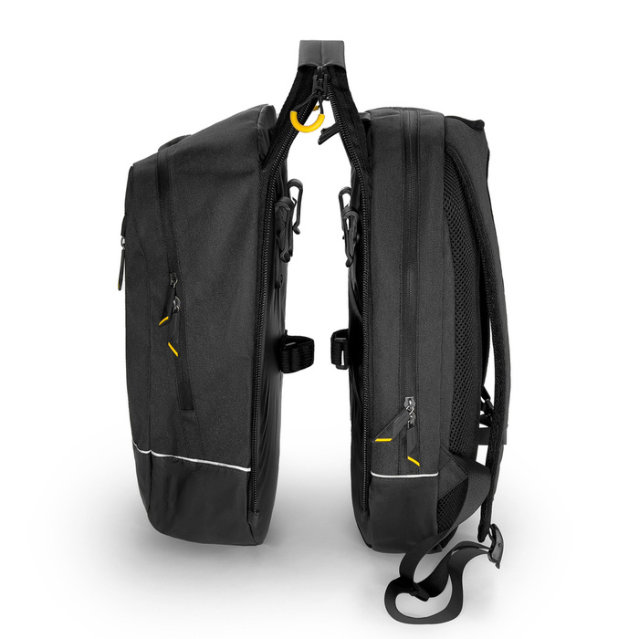 Wozinsky sac de vélo double sac à dos 2in1 30l noir (WBB30BK)