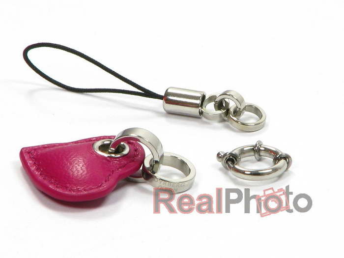 Elegantní krásná srdcová značka pro Telefonu Pink Leather Dyberg-Kern 