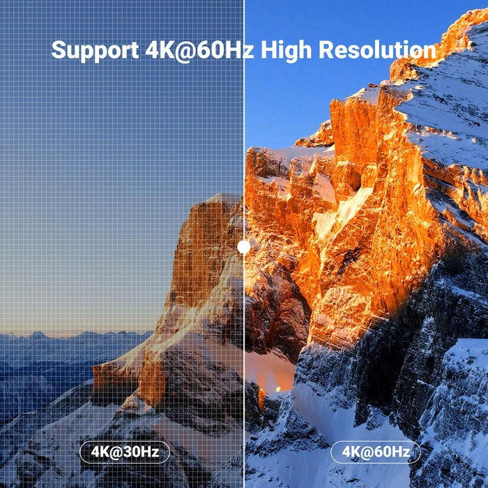 Ugreen CM664 commutateur HDMI commutateur KVM 2 en 1 - noir