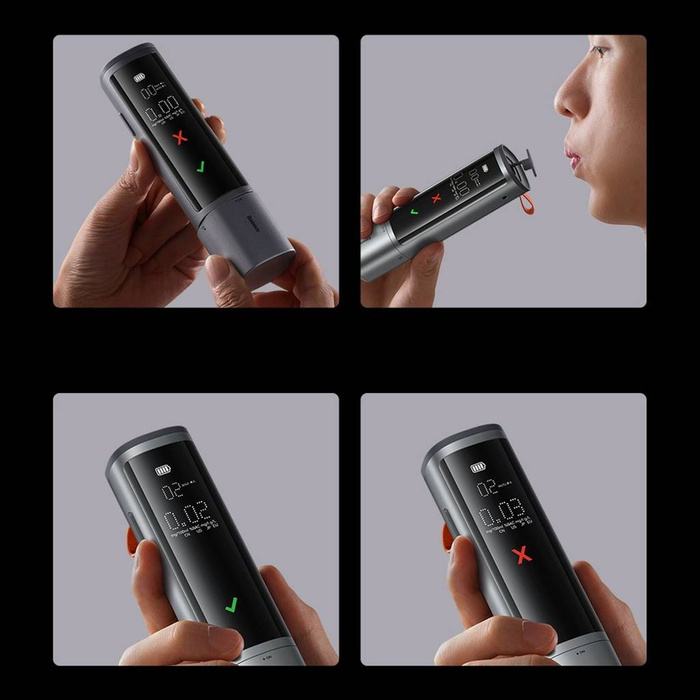 Baseus SafeJourney Pro Series alkohol tester 470mAh šedý