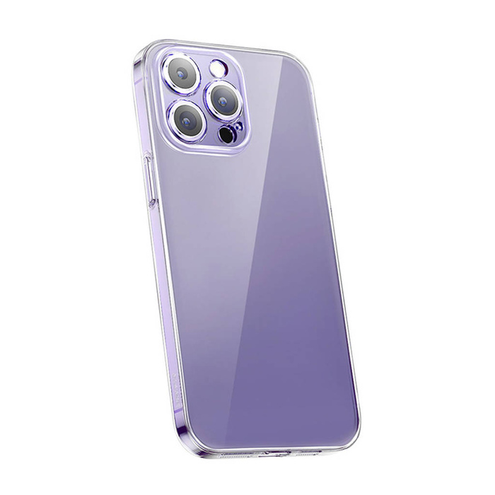 Baseus Crystal Case für iPhone 14 Pro Max dünne Abdeckung + transparentes Glas