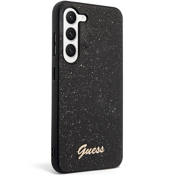 Hülle Guess GUHCS23MHGGSHK S23 Plus S916 schwarz/schwarz hart case Glitter Script