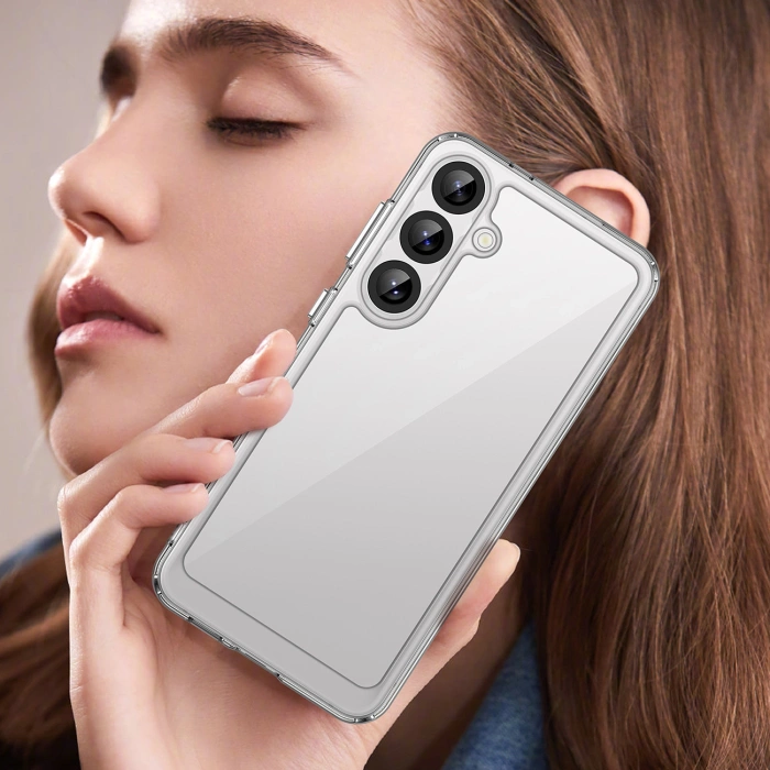 Outer Space Hülle für Samsung Galaxy A36 Cover mit flexiblem Rahmen - Transparent