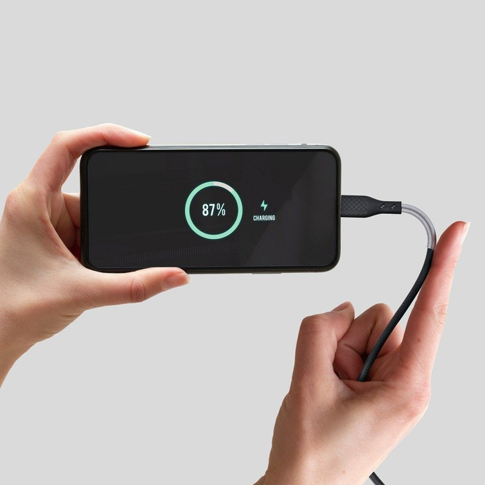 Kabel USB C do USB C Forcell F-Energy QC4.0 PD 5A 240W Carbon 1 m CB-05C czarny