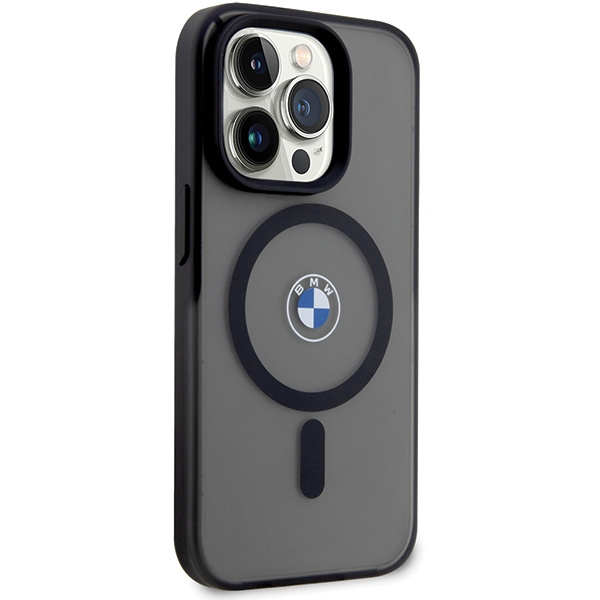 Funda BMW BMHMP15XDSLK iPhone 15 Pro Max 6.7" negro/negro durocase IML Signature MagSafe Case
