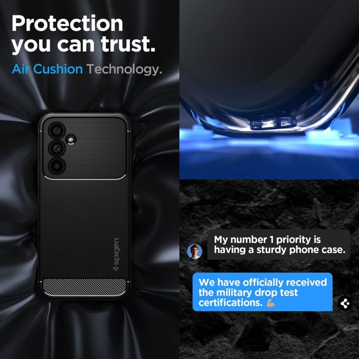 Case Spigen Rugged Armor Galaxy A54 54 5G MATTE Black