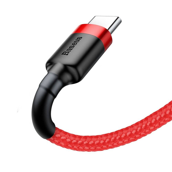 Cavo Baseus Cafule Cavo in nylon resistente USB / USB-C QC3.0 2A 3M rosso (CATKLF-U09)