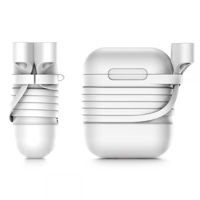 Puzdro BASEUS Apple Puzdro a remienok na Airpods White Case