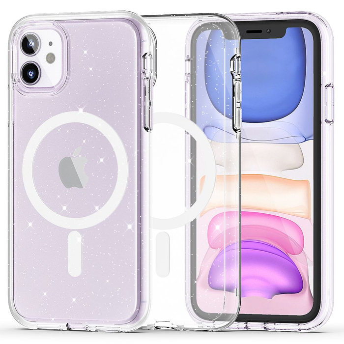 Case Tech-protect Flexair Hybrid MagSafe IPhone 11 Glitter Case