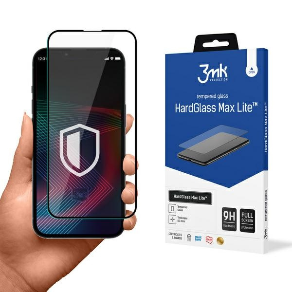 Hülle 3mk HG Max Lite iPhone 14 Pro Max schwarz/schwarz