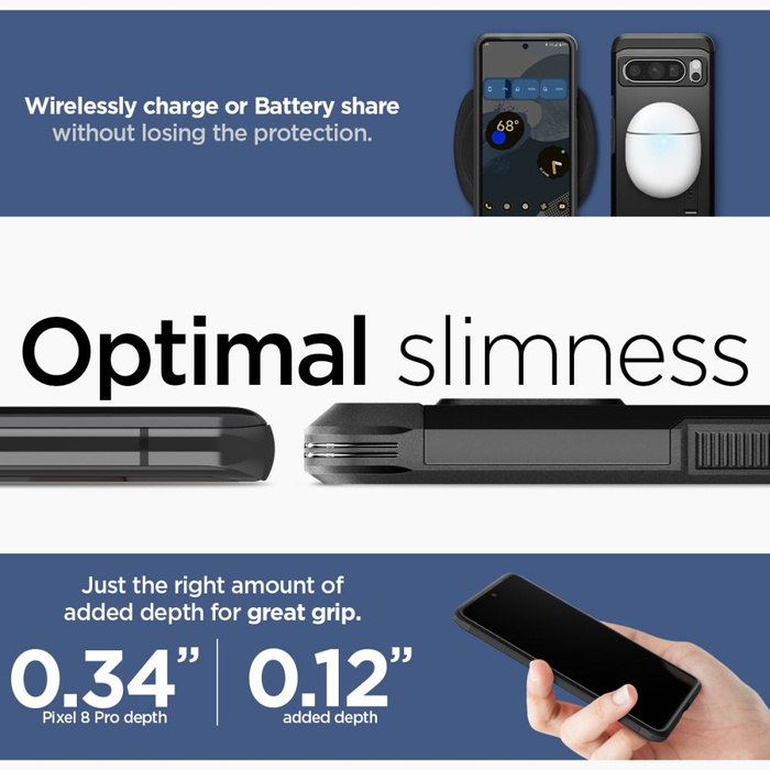 Case Spigen Tough Armor Google Pixel 8 Pro Black Case