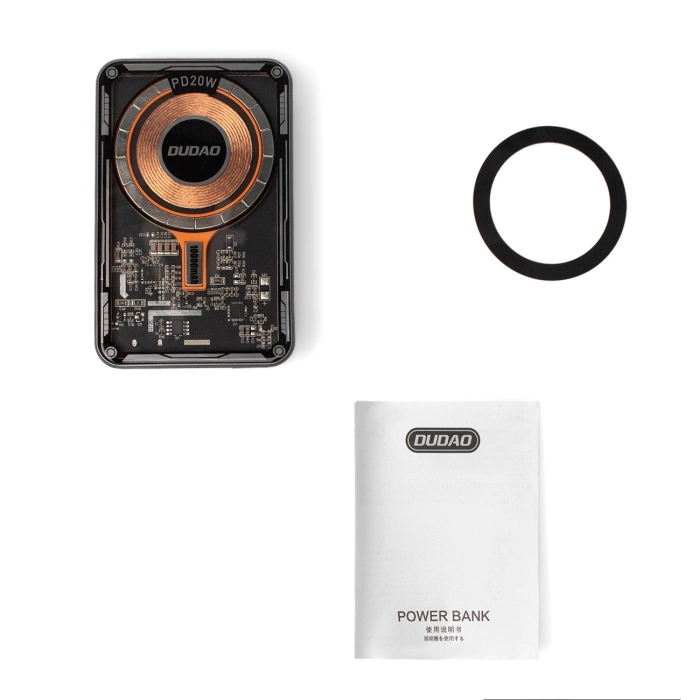 Dudao TGK1 Powerbank mit MagSafe kabellosem Ladegerät 20W 10000mAh schwarz (TGK1-black)