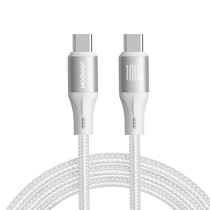 Joyroom Light-Speed ​​​​Series SA25-CC5 Câble USB-C / USB-C 100W 1,2 m - blanc