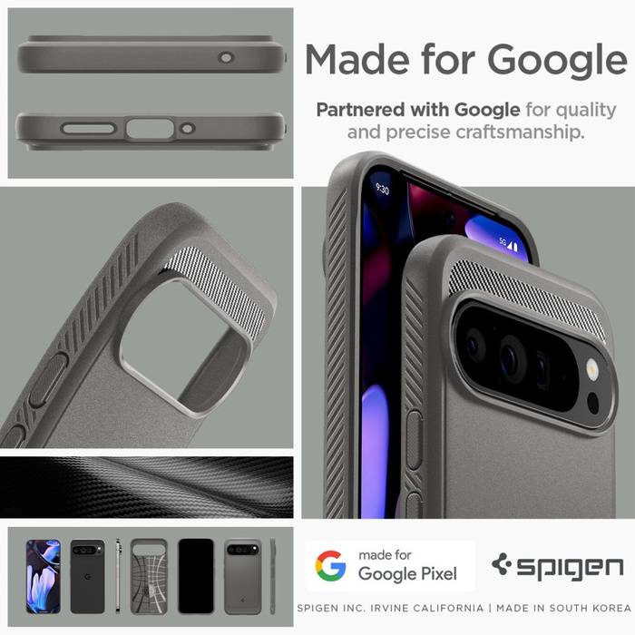 Spigen Rugged Armor GOOGLE PIXEL 9 PRO XL GRIGIO MARMO