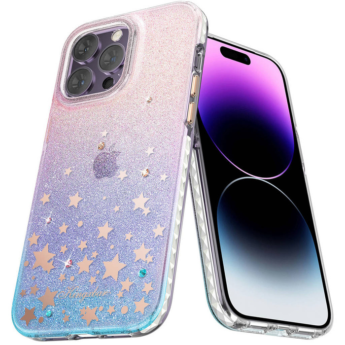 Obal Kingxbar Heart Star Series Obal iPhone 14 Plus Zadní kryt Zodiac Backs Case