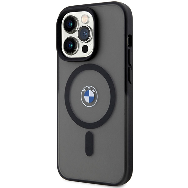 Funda BMW BMHMP15XDSLK iPhone 15 Pro Max 6.7" negro/negro durocase IML Signature MagSafe Case