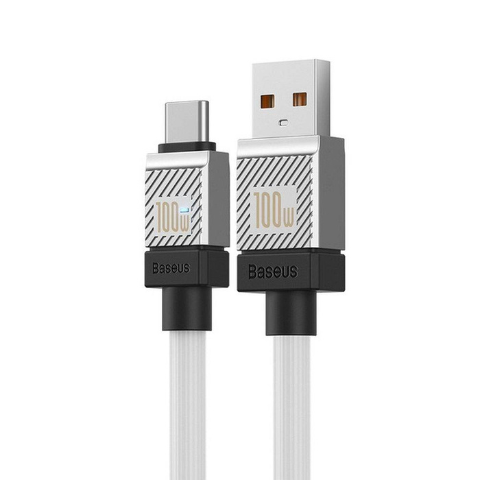 BASEUS kabel USB do Typ C CoolPlay Power Delivery 100W 2m biały CAKW000702