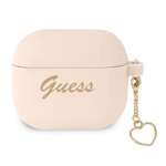 GUESS Apple Funda 3 Cover Silicone Charm Collection Case rosa