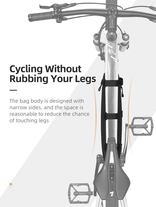 Rockbros AS-043 bicycle bag with Velcro 3l - black