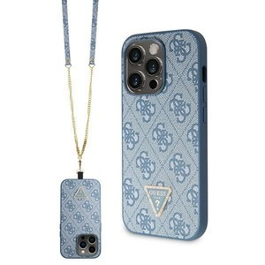 Funda Guess GUHCP14XP4TDSCPB iPhone 14 Pro Max 6.7" azul/azul durocase Crossbody 4G Metal Logo
