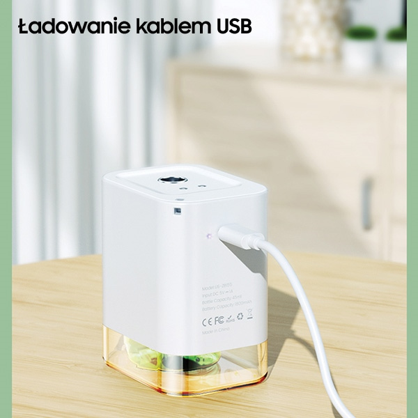 Minipulverizador USAMS Dispensador automático sin contacto Negro