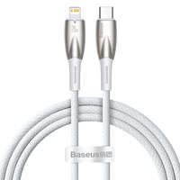 Cable Baseus Glimmer Series con carga rápida USB-C - Lightning 480Mb/s PD 20W 1m blanco