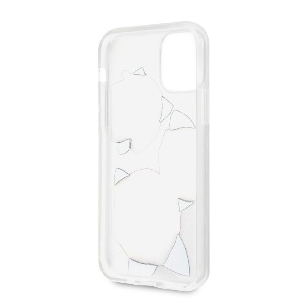 Coque Guess Guhcn58rostrt iPhone 11 Pro Transparent Hardcase Flower Desire Pink &amp; White Rose Case