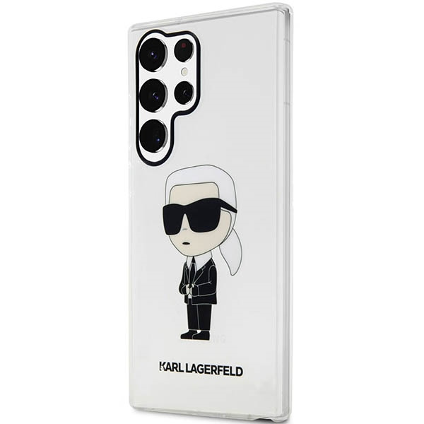Coque Karl Lagerfeld Klhcs23lhniktct S23 Ultra S918 Transparent Hardcase Ikonik Karl Lagerfeld Case