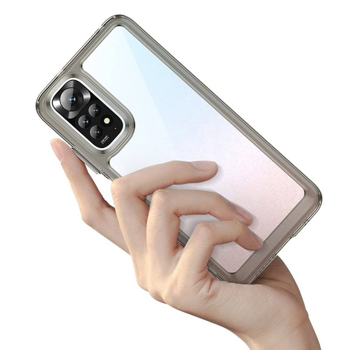 Outer Space Case Cover for Xiaomi Redmi Note 11 Hard Cover with Gel Frame Red